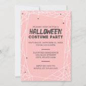 Spiderweb-Halloween-Party Einladung (Vorderseite)