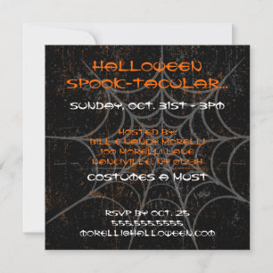 Spiderweb Halloween-Party Einladung