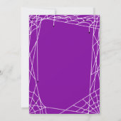 Spiderweb Halloween-Party Einladung (Rückseite)