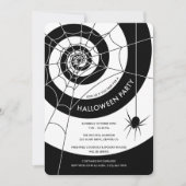 Spiderweb Halloween-Party Einladungen (Vorderseite)