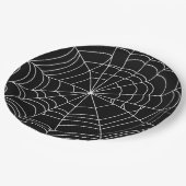 Spiderweb Halloween-Party-Platte, 9" Papier Pappteller (Schrägansicht)