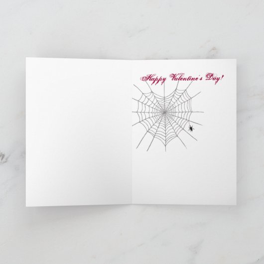 Spiderweb Heart Feiertagskarte (Innenseite)