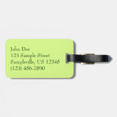 Spiderweb in tropischen Blätter Natur Gepäckanhänger (Rückseite horizontal)