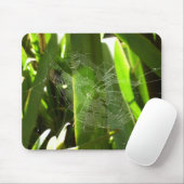 Spiderweb in tropischen Blätter Natur Mousepad (Mit Mouse)