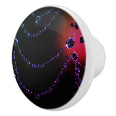 Spiderweb Juwel Schwarz Rosa lila Keramik Knopf Keramikknauf (Rechts)