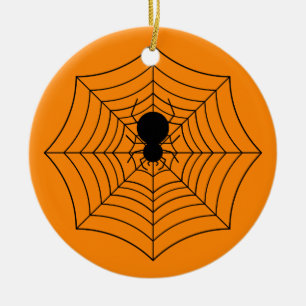 Spiderweb Keramik Ornament