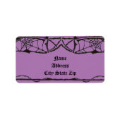 Spiderweb Label Adressaufkleber (Vorne)