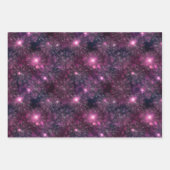 Spiderweb Lila Designs zum Verpacken von Papierblä Geschenkpapier Set (Vorderseite)