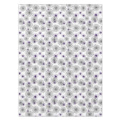 Spiderweb & Lila Spiders Halloween White Pattern Tischdecke (Vorderseite)