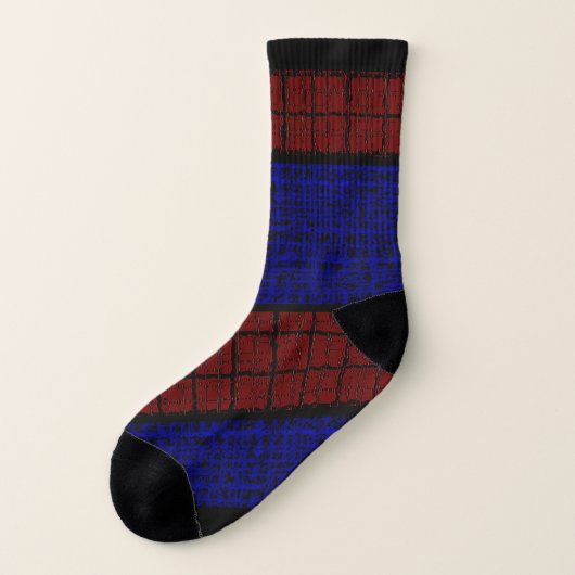 Spiderweb-Man Dotted Blue Red Printed Socks Socken (Links - Außen)