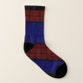 Spiderweb-Man Dotted Blue Red Printed Socks Socken (Links - Innen)