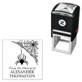 Spiderweb mit dem Namen des Bibliotheksbuches Permastempel (Beispiel)