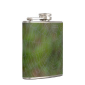 Spiderweb mit Droplets Flachmann (Rechts)