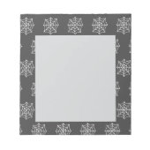 Spiderweb Notepad (dunkelgrau & weiß) Notizblock (Vorderseite)