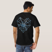 Spiderweb or Cobweb Printed Design Tshirt (Schwarz voll)