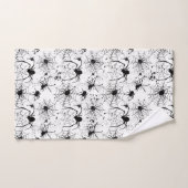 Spiderweb Pattern Halloween  Badhandtuch Set (Handtuch)