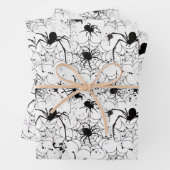 Spiderweb Pattern Halloween Geschenkpapier Set (Beispiel)