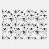 Spiderweb Pattern Halloween Geschenkpapier Set (Vorderseite)
