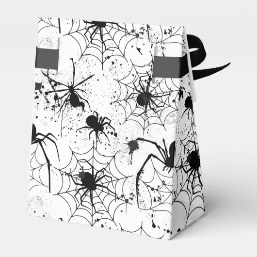 Spiderweb Pattern Halloween Geschenkschachtel (Rückseite)