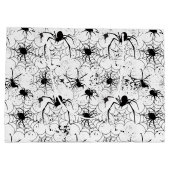 Spiderweb Pattern Halloween  Große Geschenktüte (Rückseite)