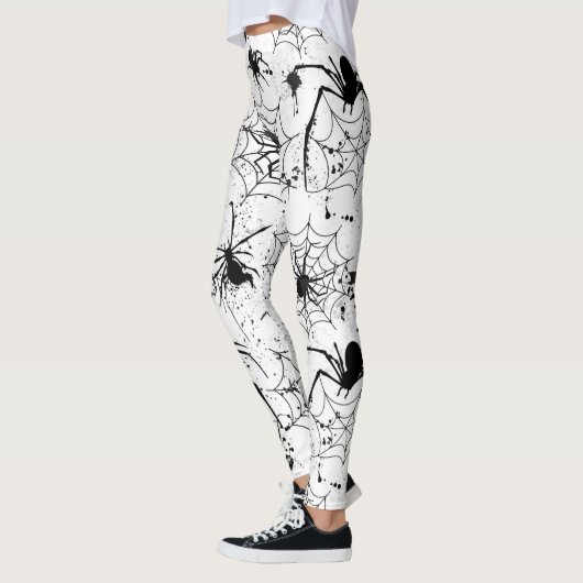 Spiderweb Pattern Halloween  Leggings (Links)
