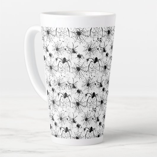 Spiderweb Pattern Halloween Milchtasse (Linke Ecke)