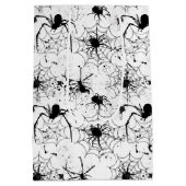 Spiderweb Pattern Halloween  Mittlere Geschenktüte (Rückseite)