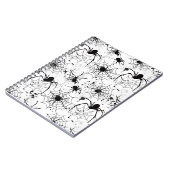 Spiderweb Pattern Halloween  Notizblock (Linke Seite)
