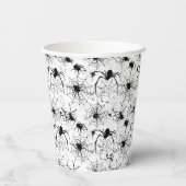 Spiderweb Pattern Halloween  Pappbecher (Rückseite)