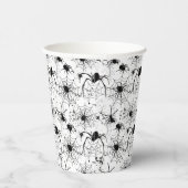 Spiderweb Pattern Halloween  Pappbecher (Rechts)