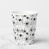 Spiderweb Pattern Halloween Pappbecher (Vorderseite)