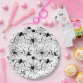 Spiderweb Pattern Halloween Pappteller (Party)