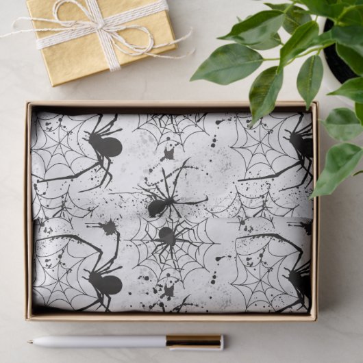 Spiderweb Pattern Halloween  Seidenpapier (Geschenk)
