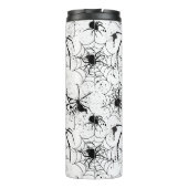 Spiderweb Pattern Halloween Thermosbecher (Rückseite)