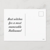 Spiderweb Postcard (dunkelgrau & weiß) Feiertagspostkarte (Rückseite)