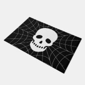 Spiderweb Skull Door Mat Fußmatte (Schrägansicht)