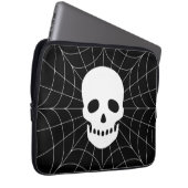 Spiderweb Skull Electronics Bag Laptopschutzhülle (Vorne Rechts)