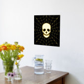 Spiderweb Skull Foil Print Foliendrucke (Ablage(Küche))