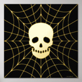 Spiderweb Skull Foil Print Foliendrucke (Vorderseite)