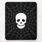 Spiderweb Skull Mousepad (Vorne)