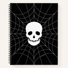 Spiderweb Skull Notizblock