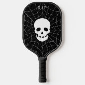 Spiderweb Skull Pickleball Paddle (Vorderseite)
