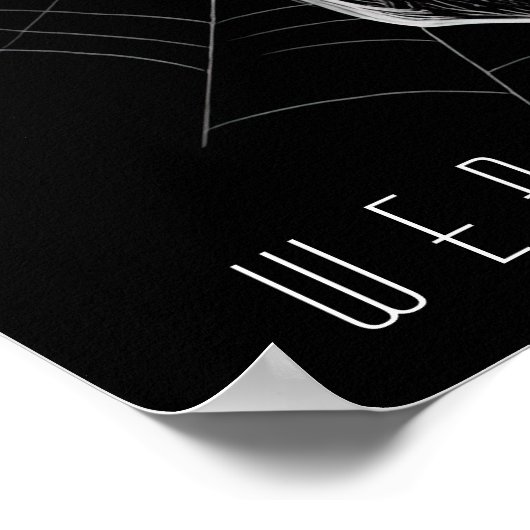 Spiderweb Skull Poster (Ecke)