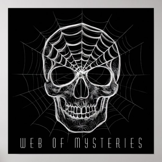 Spiderweb Skull Poster (Vorne)