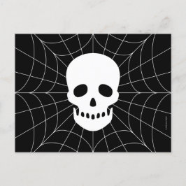 Spiderweb Skull Postkarte