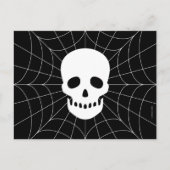 Spiderweb Skull Postkarte (Vorderseite)