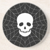 Spiderweb Skull Sandstone Untersetzer (Vorne)