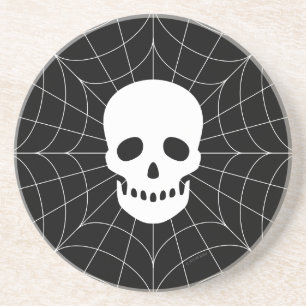 Spiderweb Skull Sandstone Untersetzer
