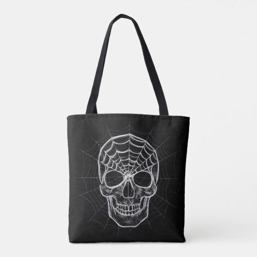Spiderweb Skull Tasche (Rückseite)