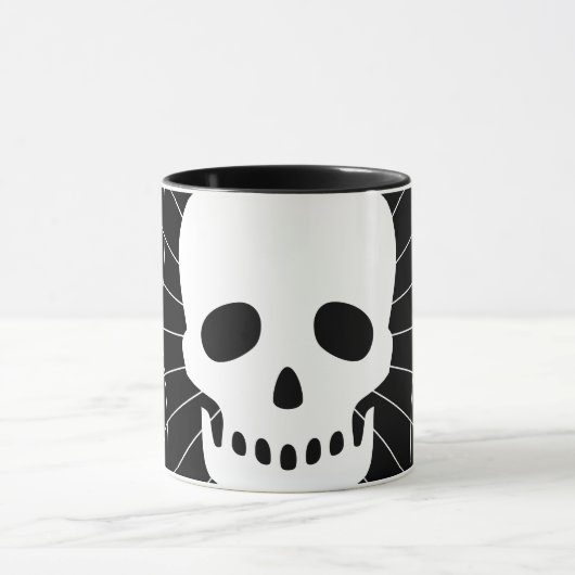Spiderweb Skull Tasse (Zentrum)